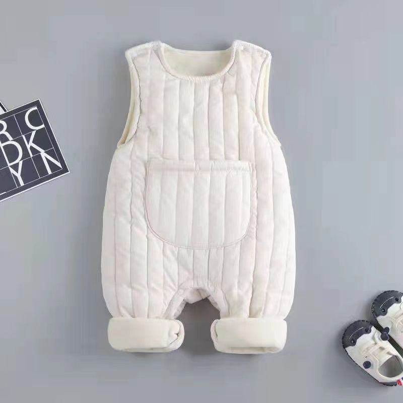 Combinaison Pantalon Matelassé Bébé Hiver – Chaud, Doux et Confortable (0–18 mois)