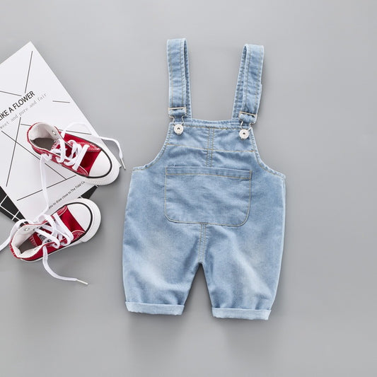 Salopette en Jean Bébé Unisexe – Confortable, Pratique et Adorable (1 à 3 ans)