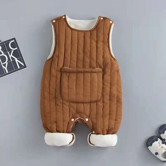 Combinaison Pantalon Matelassé Bébé Hiver – Chaud, Doux et Confortable (0–18 mois)